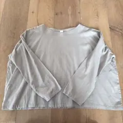 Yoli simple wide blouse Lt.gray ほぼ未使用