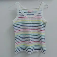 EARTH MUSIC & ECOLOGY ストライプ タンクトップ