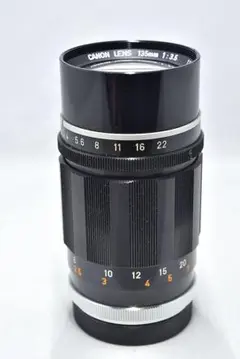美品】キヤノン 135mm F3.5 Ⅲ Lマウント 純正前後キャップ付き