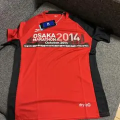 新品未使用★大阪マラソン26th　2014 記念TシャツSサイズ　ミズノ