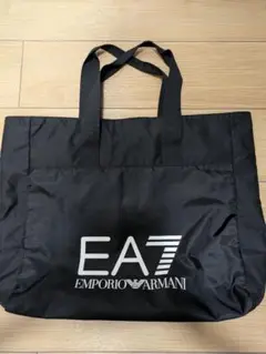 EA7 Emporio Armani ブラックトートバッグ