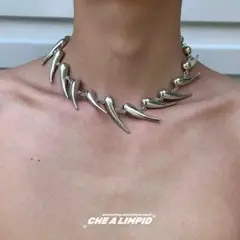 新品 CHEALIMPID ネックレス Organic shape metal