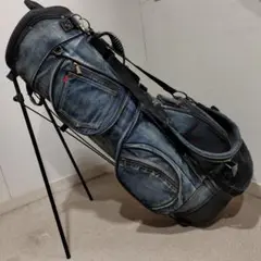 希少★19golf 19ゴルフ デニム キャディバッグ 色落ち加工 8.5型