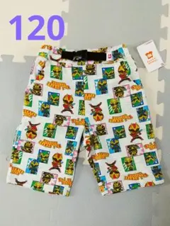 【新品】ゴジュウジャー☆ ハーフパンツ 総柄プリント☆ １２０
