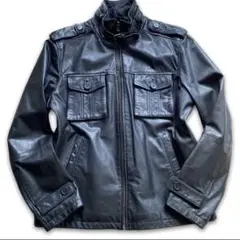 【激シブ】BARNEYS NEWYORK バーニーズニューヨークレザージャケット