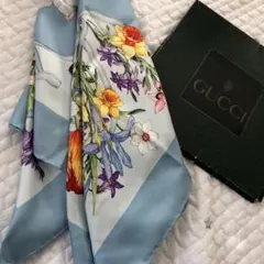 【限定】GUCCI 大判スカーフ 花
