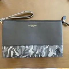 US POLO ASSN. 迷彩柄 クラッチバッグ
