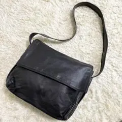 美品✨LOEWE ショルダーバッグ ポシェット レザー アナグラム ブラック