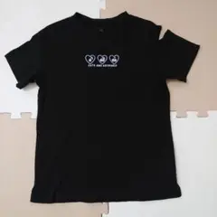 ＧＵ ガールズ オープンショルダー 半袖Ｔシャツ 160㎝ ①