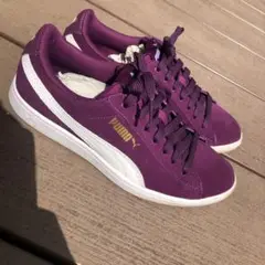 ☆美品☆PUMA パープル スエード スニーカー