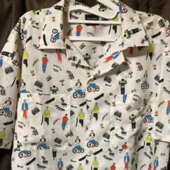 RAG MACHINE ラグマシーン　オープンカラーシャツ　Lサイズ　ホワイト