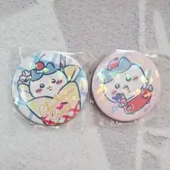 ちいかわ　ちいかわクレープ　ハチワレ　缶バッジ