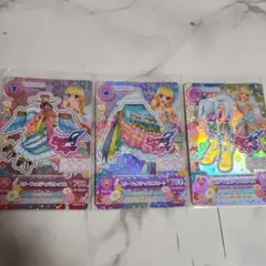 アイカツ スター フェアリー パルフェス カード3枚セット　星宮いちご