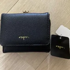 espr. ブラック 三つ折り財布