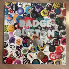 BADGE BUTTON PIN 洋書 バッジ 缶バッジ デザイン 本 書籍