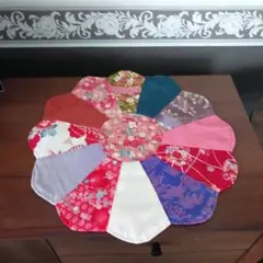 ハンドメイド　古布　マルチマット
