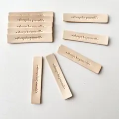 ＊always be yourself＊　ナチュラル　革タグ　素材　10枚