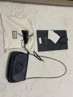正規品【美品】GUCCI ソーホー チェーンショルダーバッグ