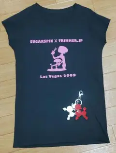 黒Tシャツ Mサイズ　 プードルのキーホルダー付いてこの値段！！