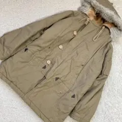 BISON BRAND モッズコート ベージュ LL カジュアル ブルゾン