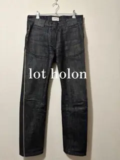 lot holon Side line Black Denim Pant
