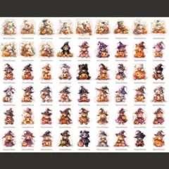 nene様 　ハロウィンベアロールステッカー6種おすそ分け