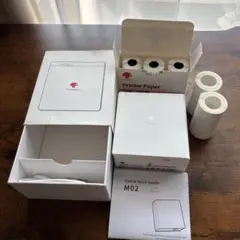 M02 ポータブルプリンターとペーパーセット