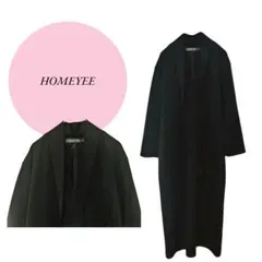 【ホムイー】HOMEYEE♡ロングワンピース♡エレガント♡ゆったり【XXL】黒