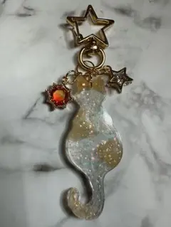 ★きなこさん★猫　ネコ　ねこ　レジン　チャーム　ハンドメイド