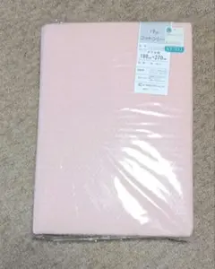 コットン ピンク フラットシーツ　ダブル 180×270cm　新品未使用