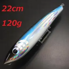 青黒 ウッドダイビングペンシル 120g ガンマタイプ