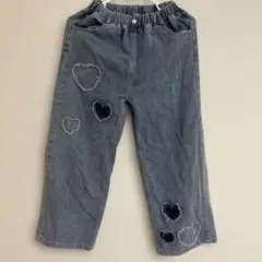 デニムパンツ サイズ140 ハート型