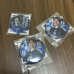 サッカー日本代表 鎌田大地 小川航基 缶バッジ マグネット
