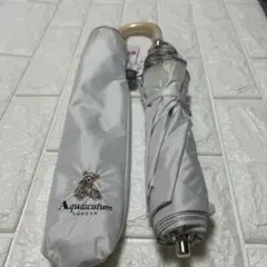 新品アクアスキュータム　晴雨兼用傘日傘　一級遮光　コンパクト傘　楽折り