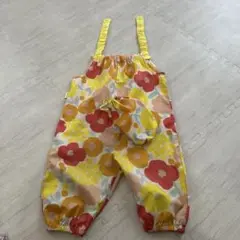 play wear花柄コットンオーバーオール 95cm未満