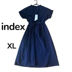 index ワンピース　ネイビー　LL 新品　未使用　タグ付き