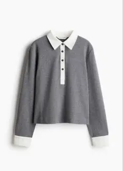 H&M リブポロシャツ