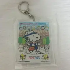 《新品》EXPO2025　万博　PEANUTS　スヌーピー　アクリルキーホルダー