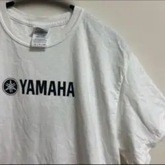 古着　ギルダン　YAMAHA ヤマハ　Tシャツ 白　S 企業ロゴ　プリント