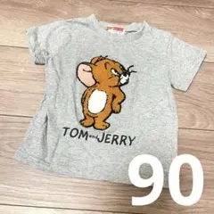 可愛い！トムとジェリー ジェリー Tシャツ　グレー 90cm