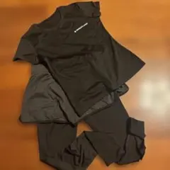 美品　ブラックジャージ上下セット　ヨガウェア