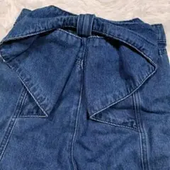 新品タグ付き☆mite Back ribbon straight denim M