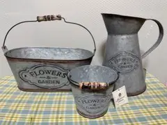 ★アンティーク風ガーデン小物・雑貨 3点セット 〜水差し〜新品 ★
