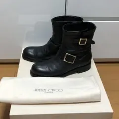 JIMMY CHOO YOUTH バイカーレザーブーツ