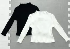 SHEIN 長袖リブTシャツ2枚セット 9〜12M 70cm