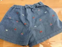 ホットビスケッツ ショートパンツ キュロット チェリーモチーフ 80