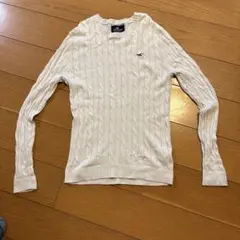 Hollister ケーブルニットセーター M クリーム