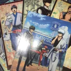 ［未開封］銀魂LAWSON コラボクリアファイル 全種類セット 5点