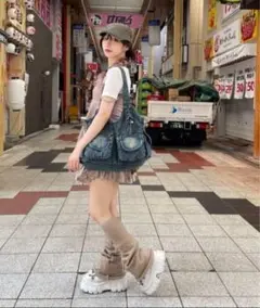 【XU】2way denim bag