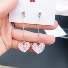 カラフルハートピアス
